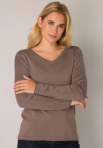 Base Level V-Ausschnitt-Pullover mit V-Ausschnitt günstig online kaufen