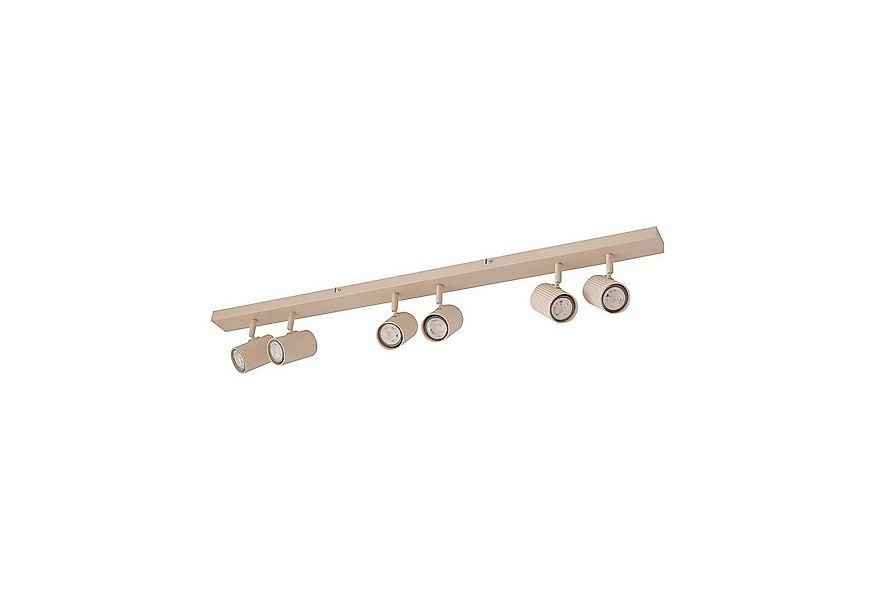 Lindby Deckenstrahler Kardis, Metall, Creme IP20, 6 x 10 W LED günstig online kaufen