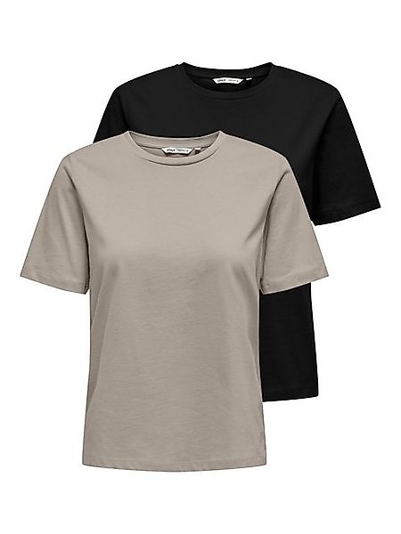 ONLY Kurzarmshirt ONLONLY S/S TEE NOOS 2 PACK (Packung, 2-tlg) günstig online kaufen
