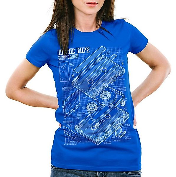 style3 T-Shirt TAPE Kassette disko MC DJ retro musik turntable ndw analog d günstig online kaufen