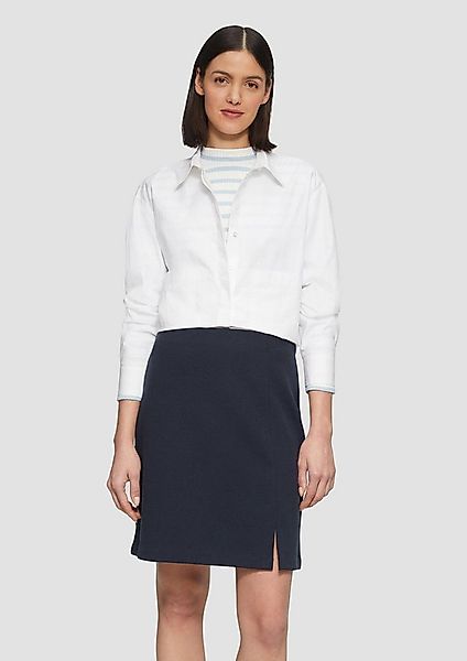 s.Oliver Minirock Rock Rock aus Strukturjersey mit Schlitz günstig online kaufen