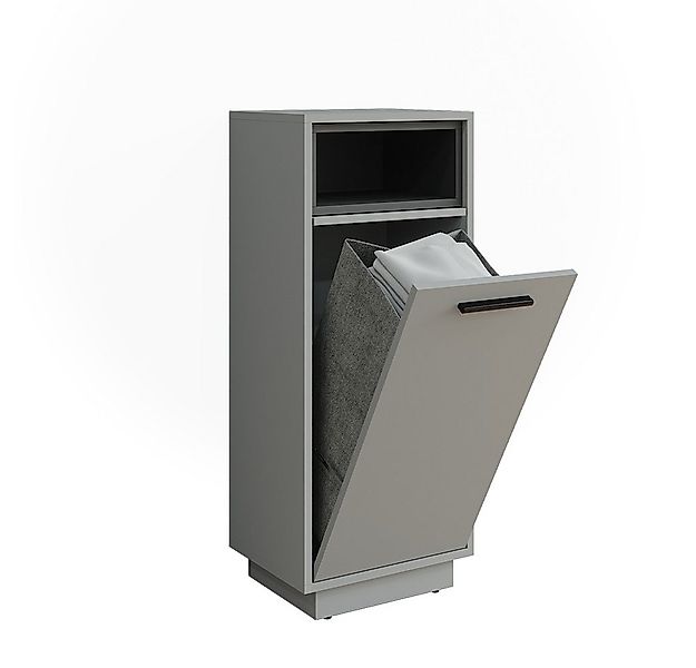 Vicco Wäscheschrank Beatrice, Grau/Anthrazit, 38 x 93 cm mit herausnehmbare günstig online kaufen