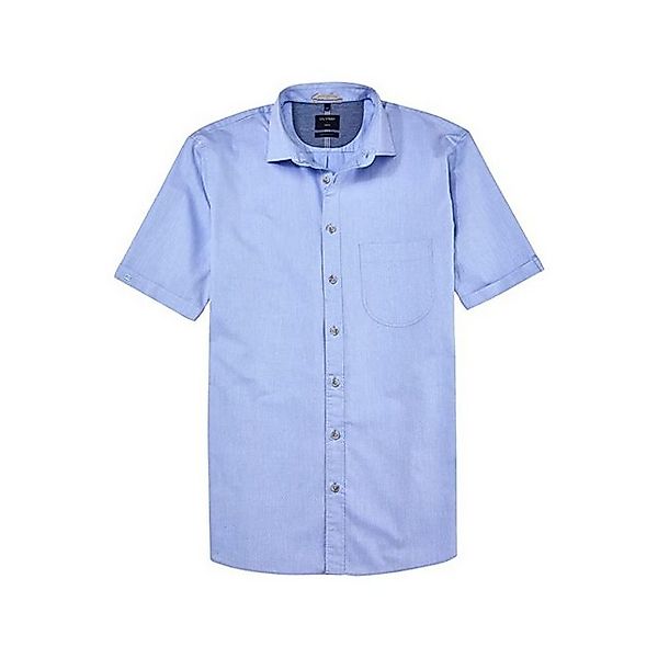 OLYMP Langarmhemd Herren Langarm Freizeithemd für Herren in blau (1-tlg) günstig online kaufen