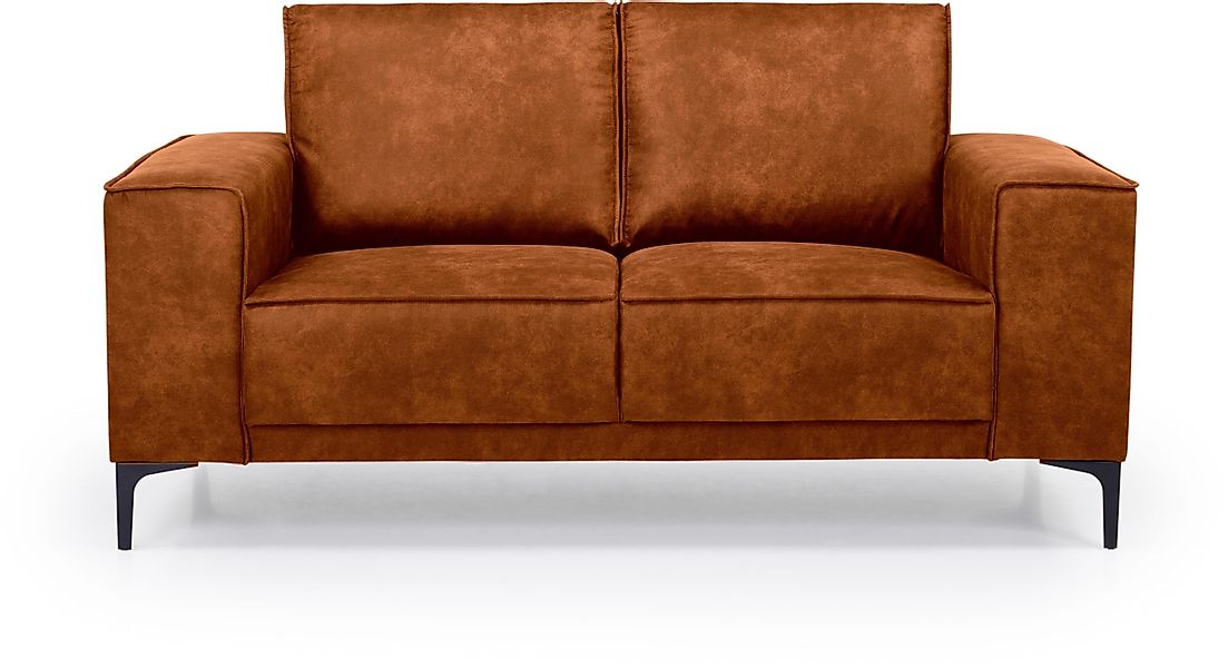 Places of Style 2-Sitzer "Kompaktsofa Oland, Struktur, Flachgewebe, Luxus-M günstig online kaufen