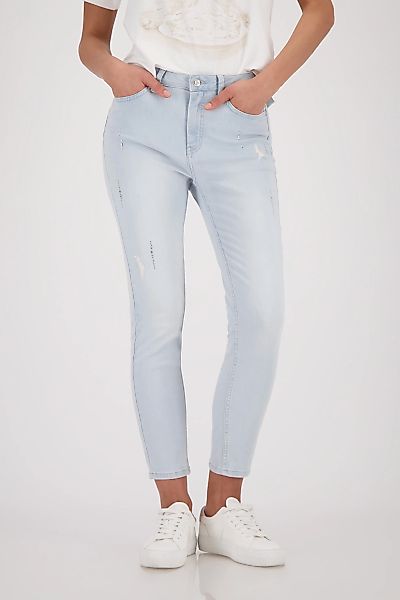 Monari 7/8-Jeans "Basic" mit strahlenden Strasssteinen, 5-Pocket-Form günstig online kaufen