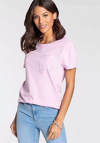 Laura Scott T-Shirt mit eleganter Glitzertasche - NEUE KOLLEKTION günstig online kaufen