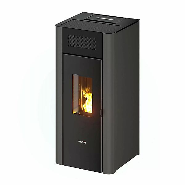 Freepoint Pelletofen Amaranto Pelletöfen Stahl Anthrazit 8,5 kW mit Automat günstig online kaufen