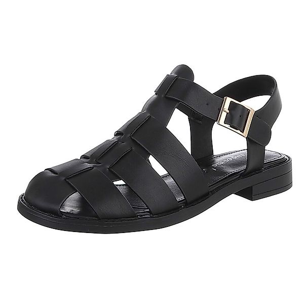 Ital-Design Modische Damen-Sandalen mit Schnalle für günstig online kaufen