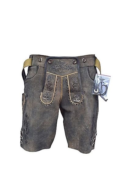 Ramona Lippert Trachtenlederhose Lorenz kurze Trachtenhose grau antik mit G günstig online kaufen
