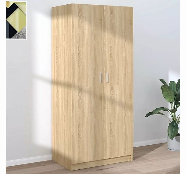 furnicato Kleiderschrank Sonoma-Eiche 80x52x180 cm Holzwerkstoff (1-St) günstig online kaufen