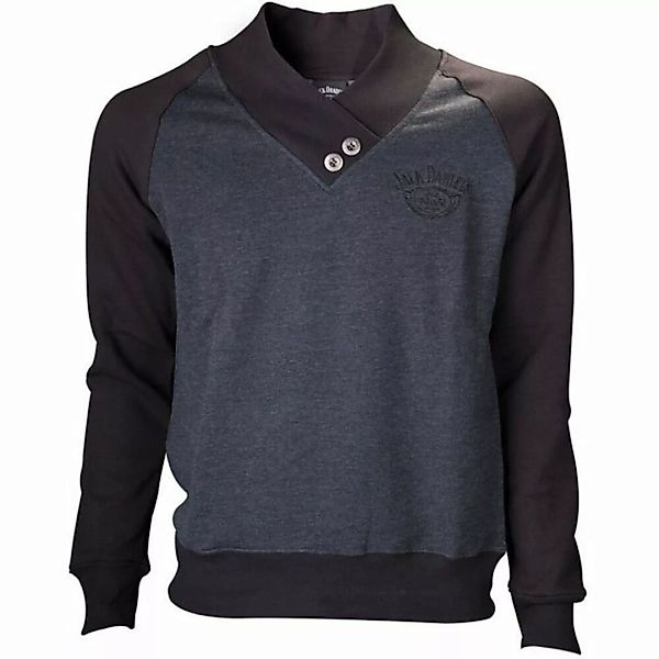 Jack Daniels V-Ausschnitt-Pullover JACK DANIELS Pullover Sweatshirt mit Sti günstig online kaufen