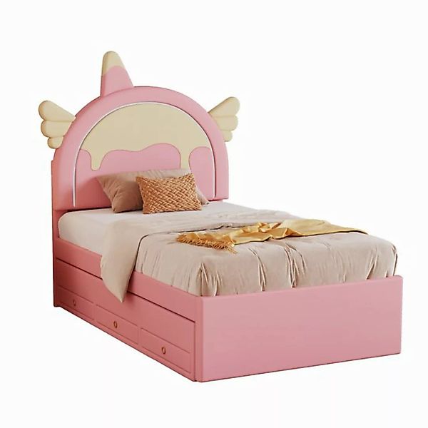 MODFU Kinderbett Einhornform,Funktionsbett,kunstleder (90*200cm), ohne Matr günstig online kaufen