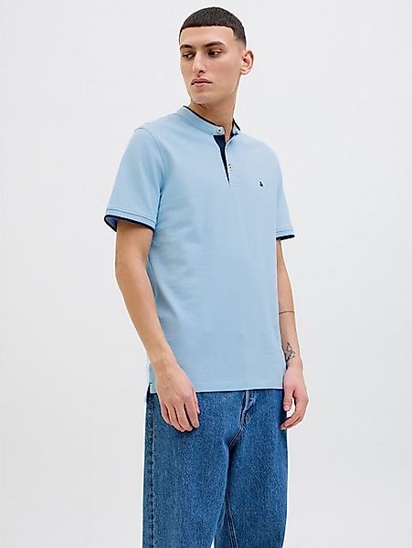 Jack & Jones Poloshirt JJEPAULOS MAO POLO mit Logo Stickerei günstig online kaufen