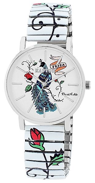 Raptor Quarzuhr Frida Kahlo Edition mit Edelstahlzugband günstig online kaufen