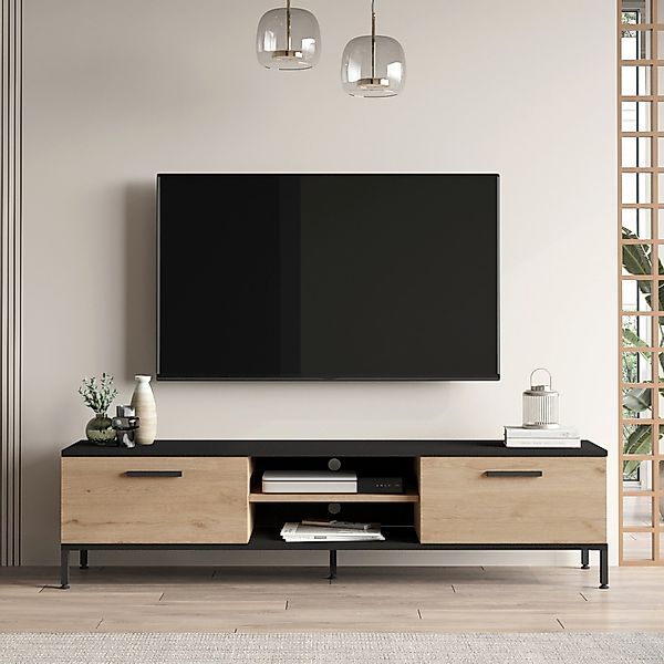 en.casa TV-Schrank »Lempäälä« mit 2 Schranktüren günstig online kaufen