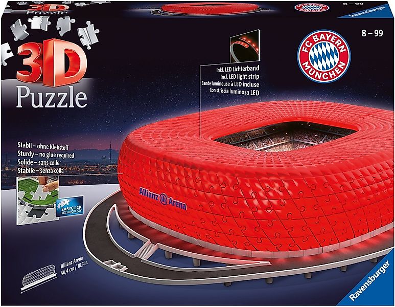 Ravensburger 3D-Puzzle Allianz Arena bei Nacht, günstig online kaufen