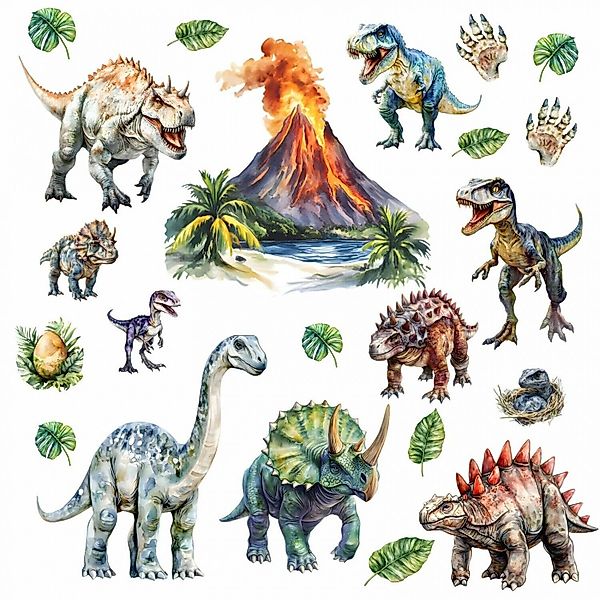 nikima Wandtattoo 257 Wandtattoo Dinosaurier mit günstig online kaufen