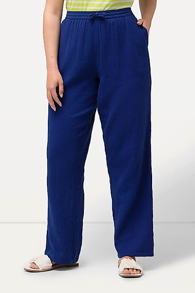 Ulla Popken Schlupfhose Musselin-Schlupfhose Rose weites günstig online kaufen