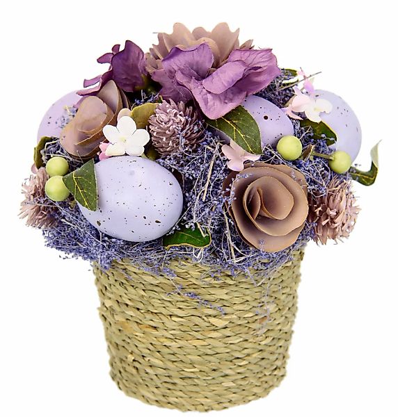 I.GE.A. Kunstblume "Gesteck Ei/Trockenblumen", Im Topf Hortensie Ostergeste günstig online kaufen