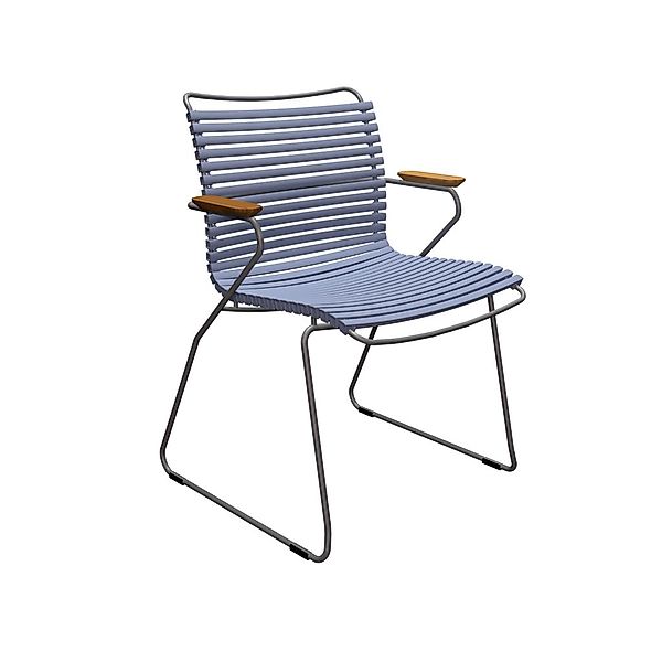 Click Gartenstuhl mit Armlehne taubenblau günstig online kaufen