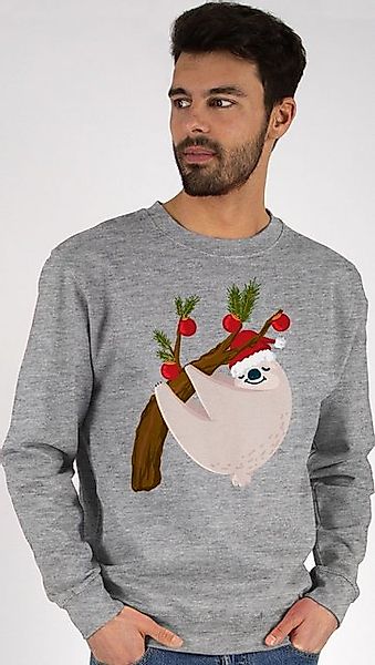 Shirtracer Sweatshirt Faultier Weihnachten (1-tlg) Weihachten Kleidung günstig online kaufen