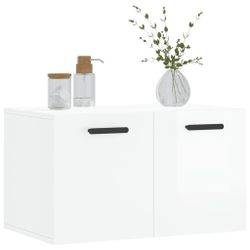vidaXL Hängeschrank Wandschrank Hochglanz-Weiß 60x36,5x35 cm günstig online kaufen