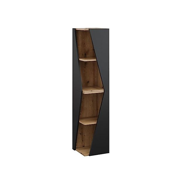 Vicco Badschrank Benno Anthrazit/Eiche 32 x 71 cm mit 3 Ablagen günstig online kaufen