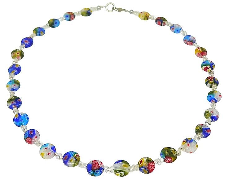 traumschmuck Kette ohne Anhänger 202j Halskette Murano Art Millefiori Glas günstig online kaufen