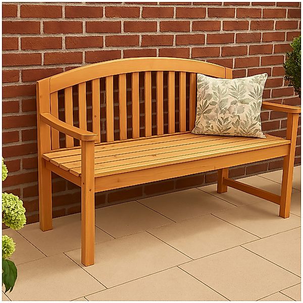 HTI-Living Gartenbank Stilvolle 2-Sitzer-Gartenbank aus Holz günstig online kaufen