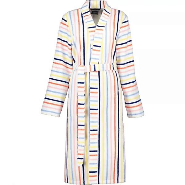 Cawö Damen Bademantel Kimono 3343 - Farbe: weiß-multicolor - 62 - M günstig online kaufen