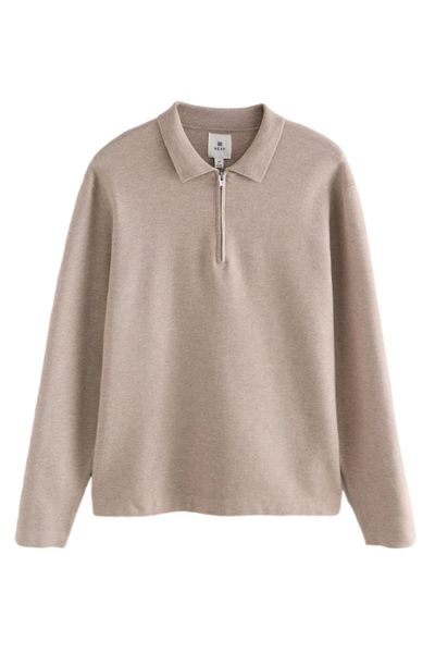 Next Langarm-Poloshirt Regular Fit Polopullover mit günstig online kaufen