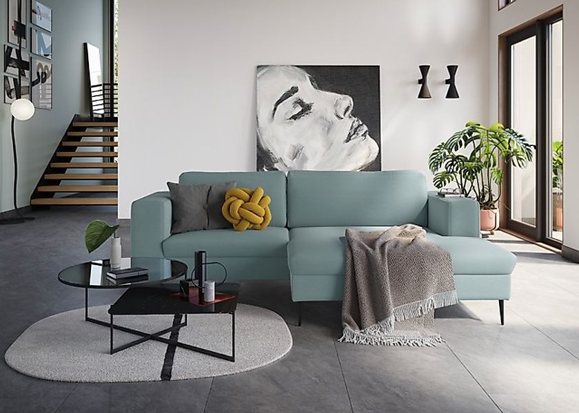 DOMO collection Ecksofa »Modica kompakt und elegant, Breite 244, L-Form« mo günstig online kaufen
