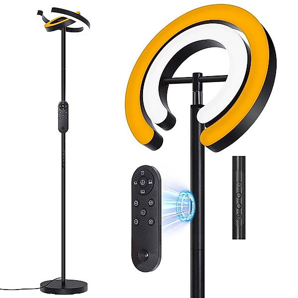 Rosnek Stehlampe Stehlampe LED Dimmbar, 312° günstig online kaufen