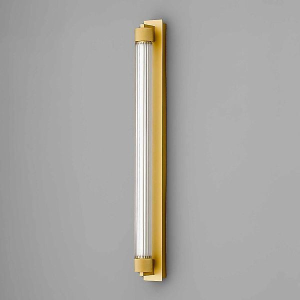 OLEV LED-Wandlampe CHARMER, gold, Metall/Glas, 2.700 K, IP44 günstig online kaufen