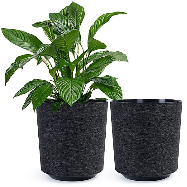 KONZEPT Blumentopf Pflanztopf in Textil-Optik (2 günstig online kaufen