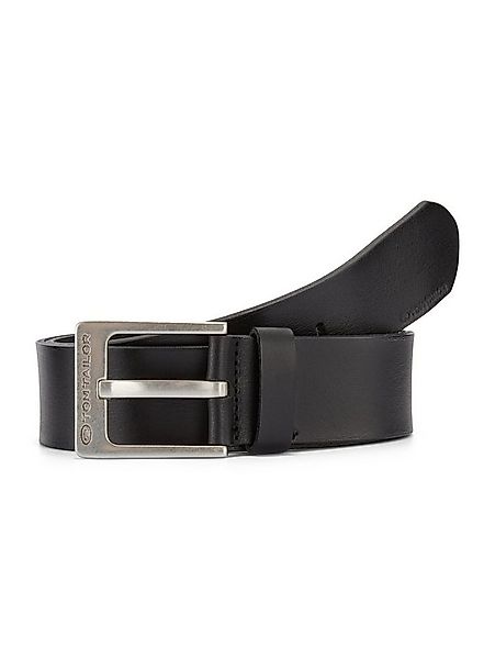 TOM TAILOR Ledergürtel Belts TTCALVIN Ledergürtel mit eckiger Dornschließe günstig online kaufen