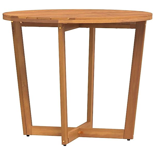 vidaXL Garten-Esstisch Rund Ø90x75 cm Massivholz Akazie 4108134 günstig online kaufen