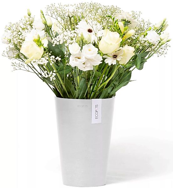 ECOPOTS Blumentopf "Pisa 21 Weiß" günstig online kaufen