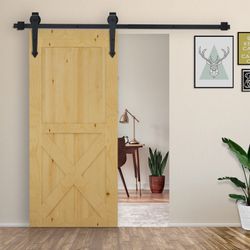 HOMCOM Türbeschlag Schiebetüren-Beschlagsatz 200 cm (Komplett-Set, günstig online kaufen