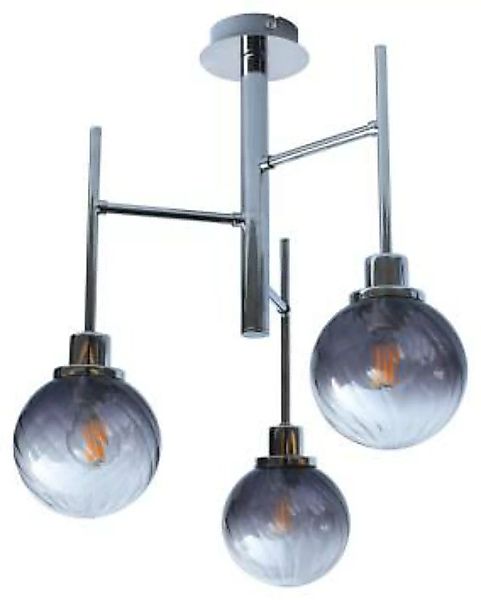 Runde Deckenlampe Metall blendarm E14 3-flmg NIPIA günstig online kaufen