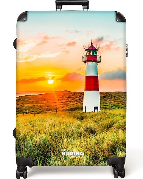 NoBoringSuitcases.com© Hartschalen-Trolley Leuchtturm bei Sonnenuntergang 7 günstig online kaufen