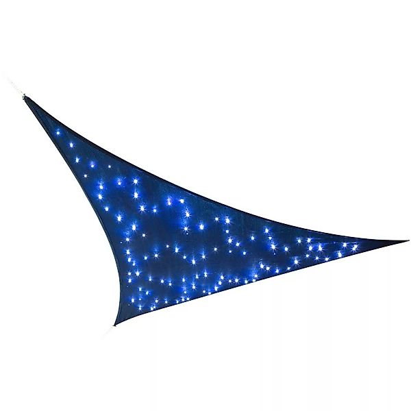 Perel Sonnensegel mit LED-Beleuchtung Dreieckig 3,6 m x 3,6 m x 3,6 m Dunke günstig online kaufen