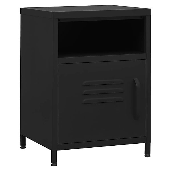 vidaXL Nachttisch Nachttische 2 Stk. Schwarz günstig online kaufen