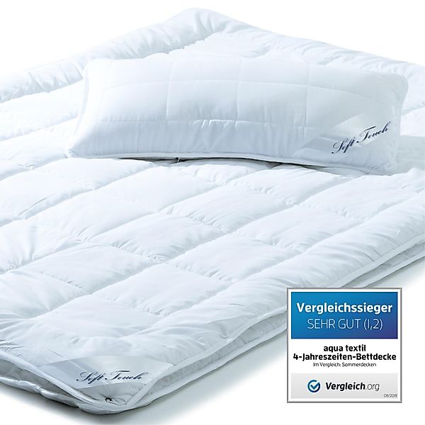 aqua-textil Bettdecke, Kopfkissen + Topper Soft günstig online kaufen