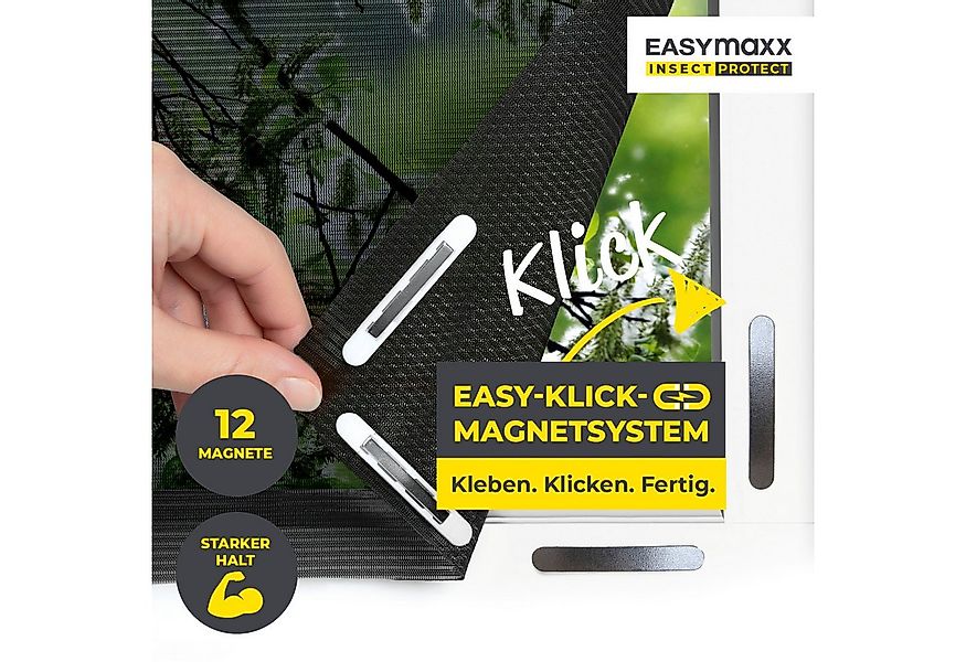 EASYmaxx Insektenschutz-Fensterrahmen Fliegengitter mit Pollenschutz 150 x günstig online kaufen