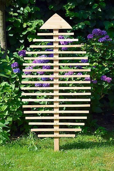 dobar Rankhilfe "Design Rankhilfe in Blattform "Fagus"" 84 x 6,5 x 160 cm, günstig online kaufen