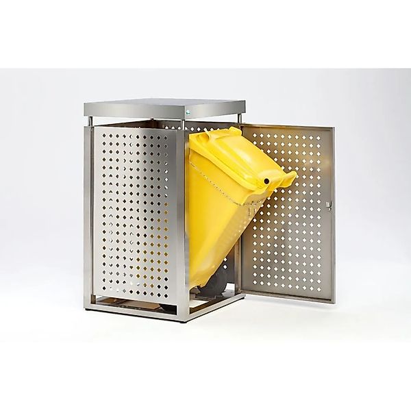 PROREGAL Robuster Müllbehälterschrank Mit Doppelbartschloss 120 Liter HxBxT günstig online kaufen