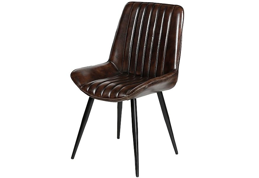 Casa Moro Esszimmerstuhl Esszimmerstuhl Lederstuhl in Antikbraun – Echtlede günstig online kaufen