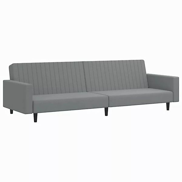 vidaXL Sofa Schlafsofa 2-Sitzer Hellgrau Samt günstig online kaufen