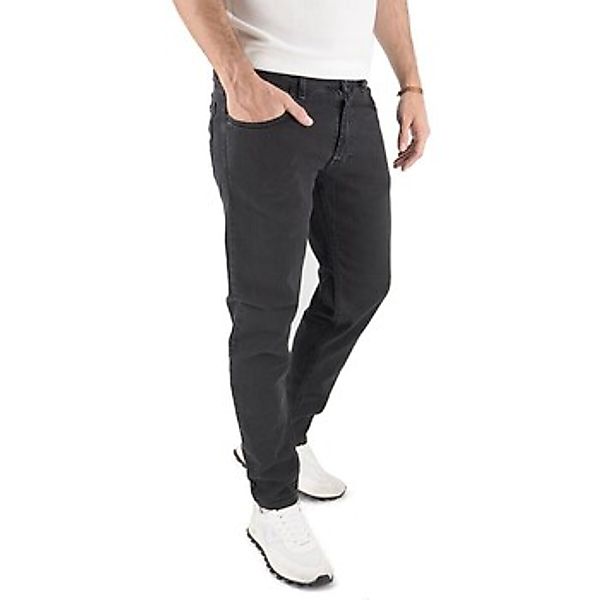 Devid Label  Jeans Schwarze Baumwoll-Bull-Hose günstig online kaufen